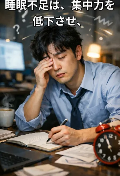 Shortyで自動生成した雑学ショート「睡眠不足の雑学」
